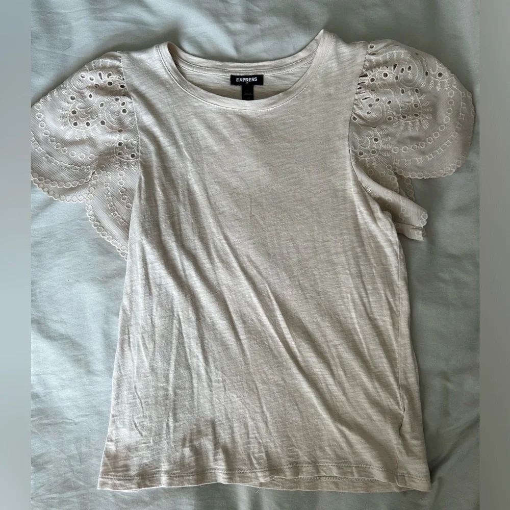 Express light cream tshirt - Picture 1 of 7
